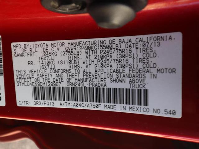 Photo of 2013 Barcelona Red Metallic Toyota Tacoma