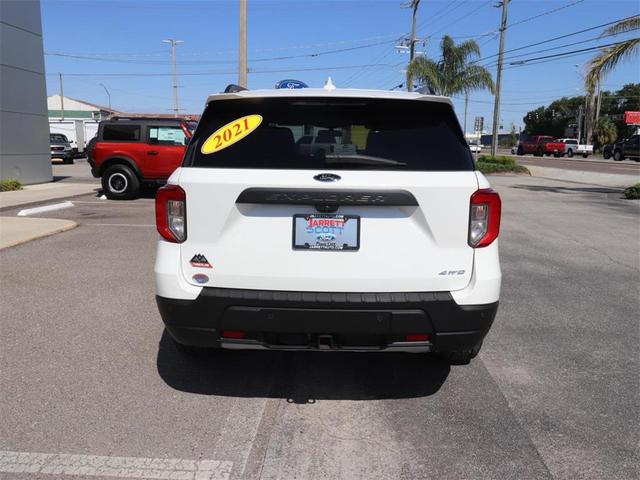 Photo of 2021 Star White Metallic Tri-Coat Ford Explorer