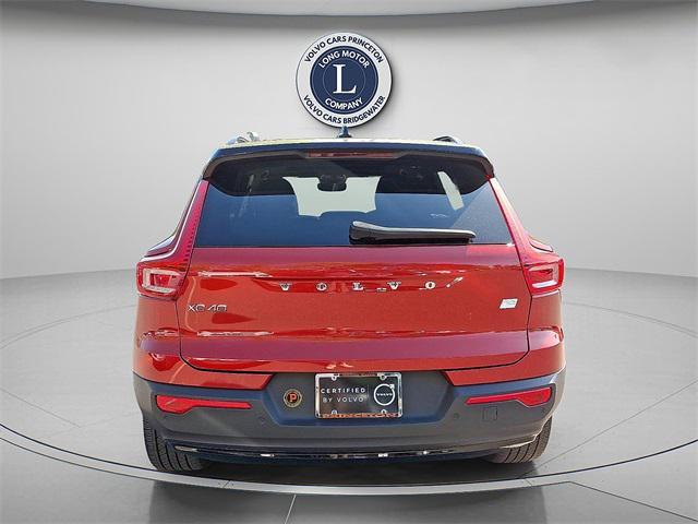 Photo of 2022 Fusion Red Metallic Volvo XC40 Recharge Pure Electric