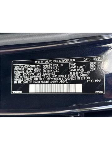 Photo of 2017 Magic Blue Metallic Volvo XC90