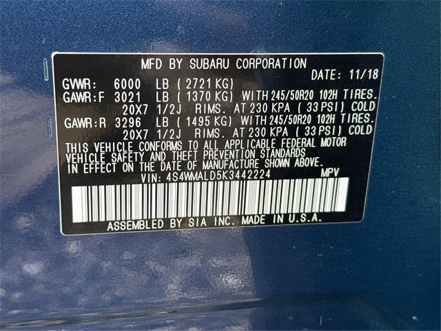 Photo of 2019 Abyss Blue Pearl Subaru Ascent