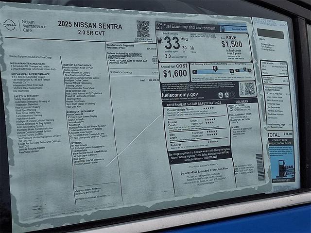 Photo of 2025 Electric Blue Metallic/Super Black Nissan Sentra