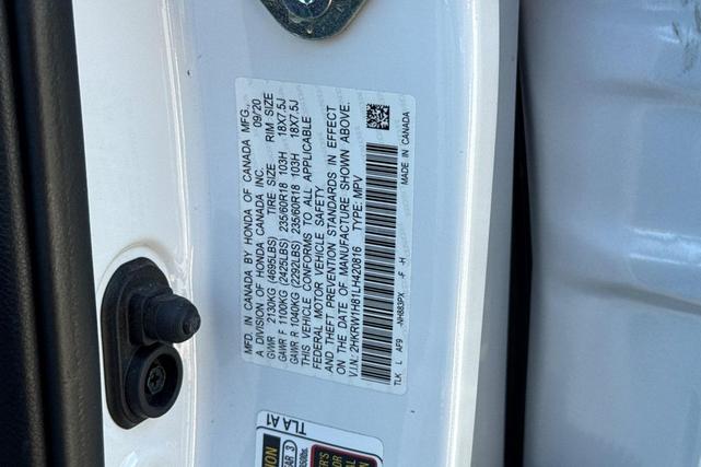 Photo of 2020 Platinum White Pearl Honda CR-V