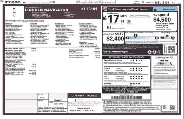Photo of 2021 Infinite Black Lincoln Navigator