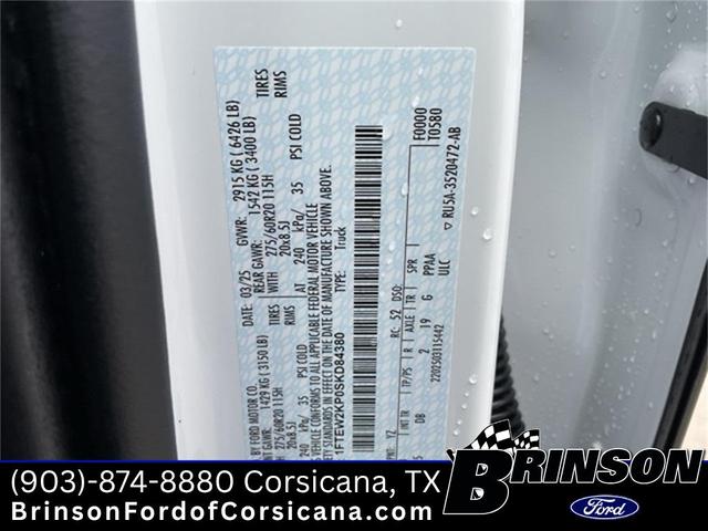 Photo of 2025 Oxford White Ford F-150