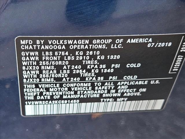 Photo of 2019 Tourmaline Blue Metallic Volkswagen Atlas