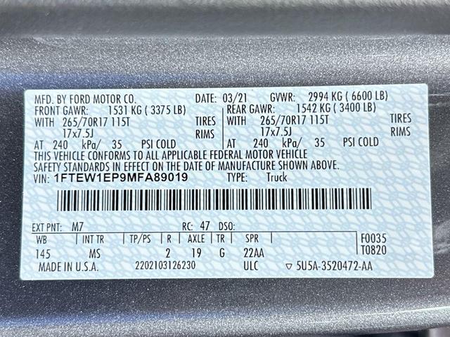 Photo of 2021 Gray Ford F-150