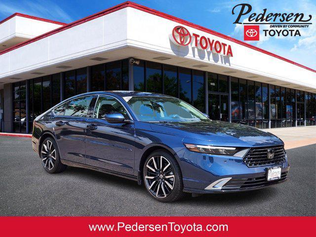 Photo of 2023 Canyon River Blue Metallic Honda Accord Hybrid