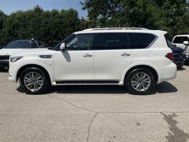 Photo of 2019 Moonstone White INFINITI QX80