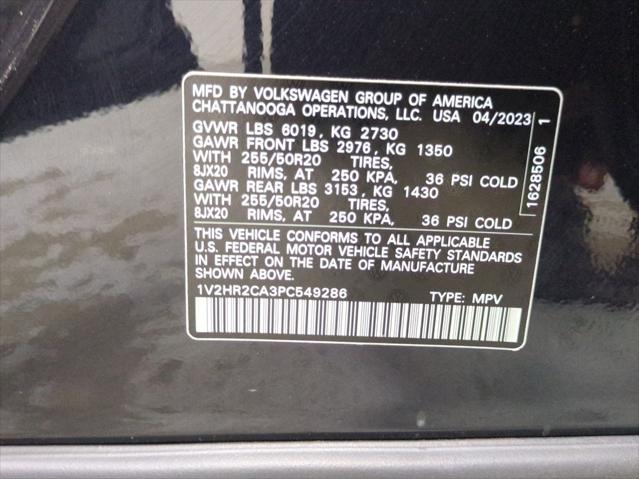 Photo of 2023 Deep Black Pearl Volkswagen Atlas