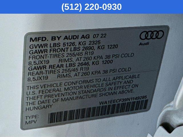 Photo of 2022 Ibis White Audi Q3