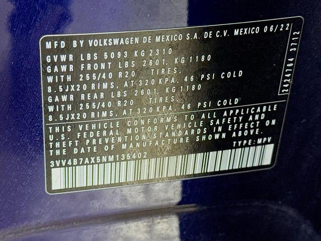 Photo of 2022 Atlantic Blue Volkswagen Tiguan