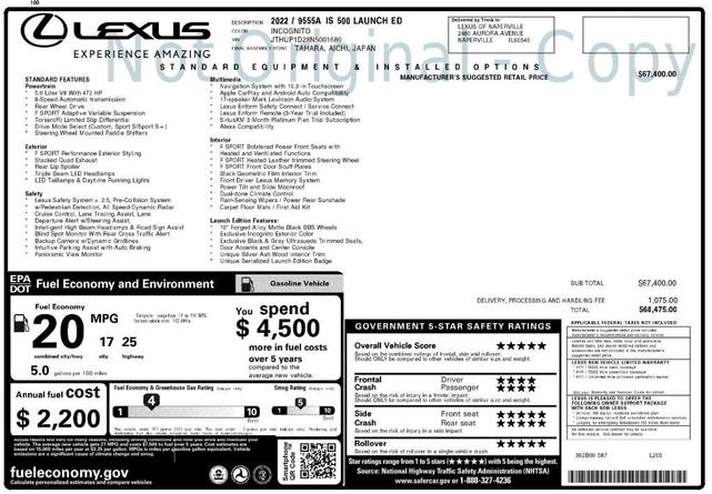 Photo of 2022 Incognito Lexus IS 500