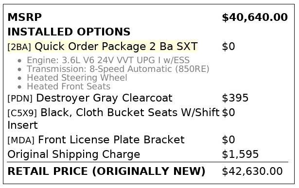 Photo of 2023 Destroyer Gray Clearcoat Dodge Durango