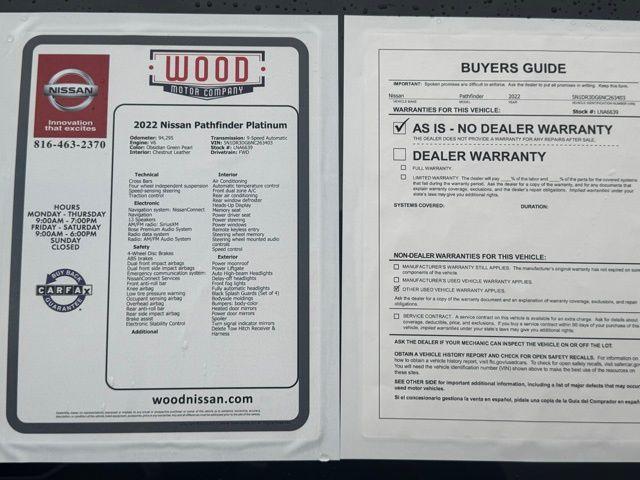Photo of 2022 Obsidian Green Nissan Pathfinder