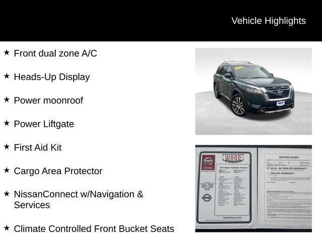 Photo of 2022 Obsidian Green Nissan Pathfinder