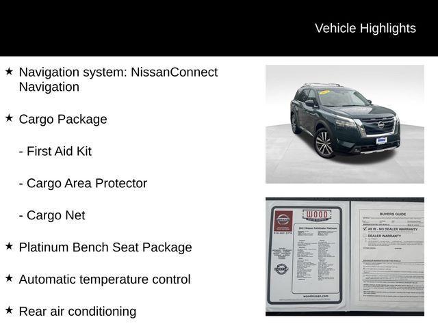 Photo of 2022 Obsidian Green Nissan Pathfinder