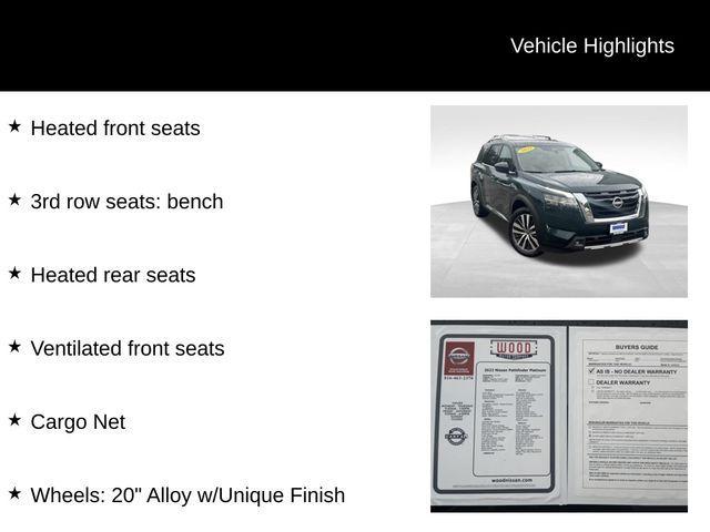 Photo of 2022 Obsidian Green Nissan Pathfinder