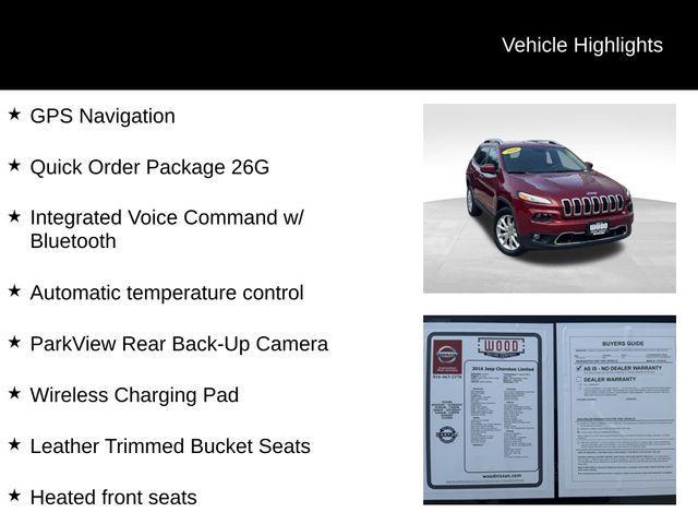 Photo of 2016 Deep Cherry Red Crystal Pearlcoat Jeep Cherokee