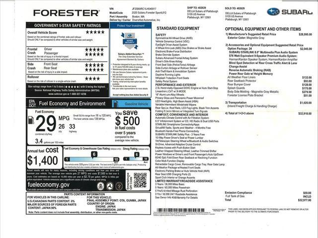 Photo of 2020 Black Subaru Forester