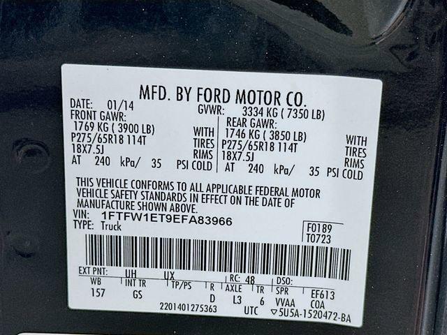 Photo of 2014 Tuxedo Black Metallic Ford F-150