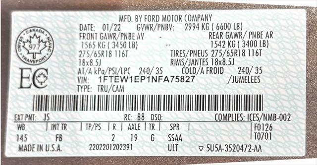 Photo of 2022 Iconic Silver Metallic Ford F-150