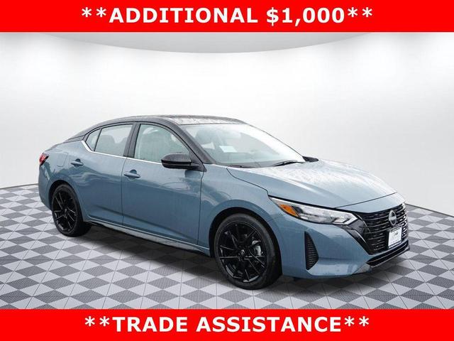 Photo of 2025 Atlantic Gray Metallic Super Black Nissan Sentra