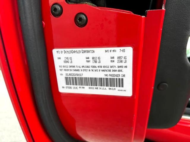 Photo of 2003 Viper Red Clearcoat/Black Soft Top Dodge Viper