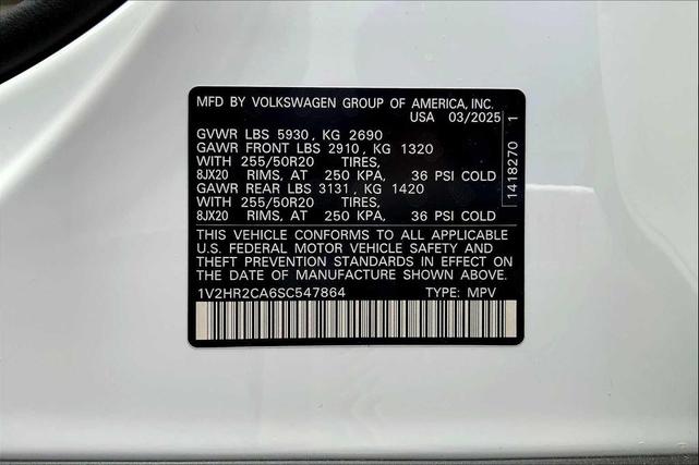 Photo of 2025 Pure White Volkswagen Atlas