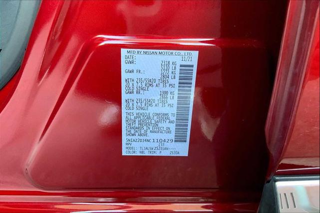 Photo of 2022 Scarlet Ember Tintcoat Nissan Murano