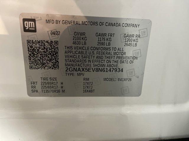 Photo of 2022 Summit White Chevrolet Equinox