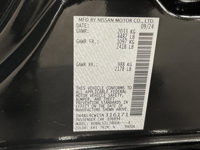 Photo of 2025 Super Black Nissan Altima