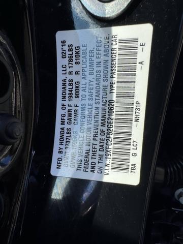 Photo of 2016 Crystal Black Pearl Honda Civic