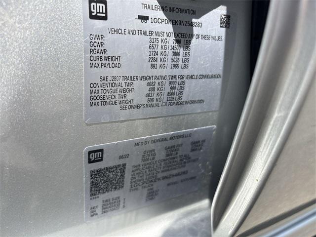 Photo of 2022 Silver Ice Metallic Chevrolet Silverado 1500