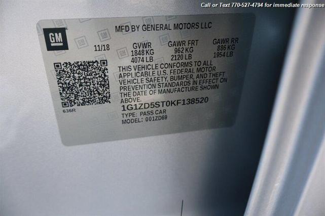 Photo of 2019 Silver Ice Metallic Chevrolet Malibu