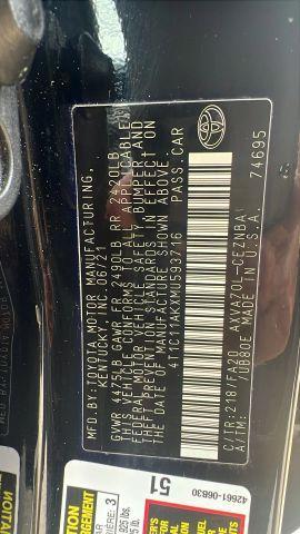 Photo of 2021 Black Toyota Camry
