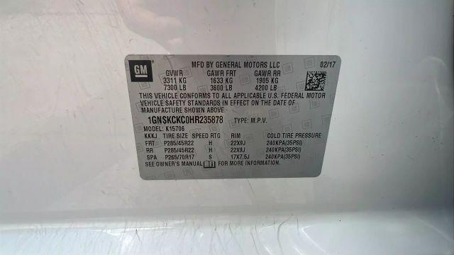 Photo of 2017 White Chevrolet Tahoe