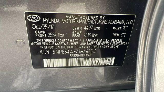 Photo of 2018 Machine Gray Hyundai SONATA