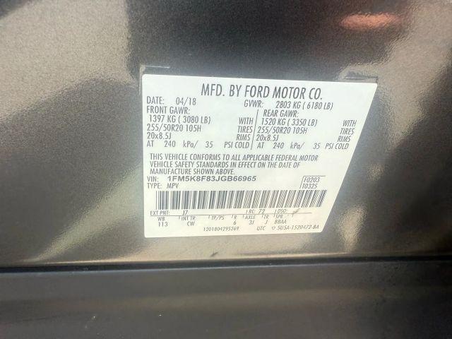 Photo of 2018 Black Ford Explorer