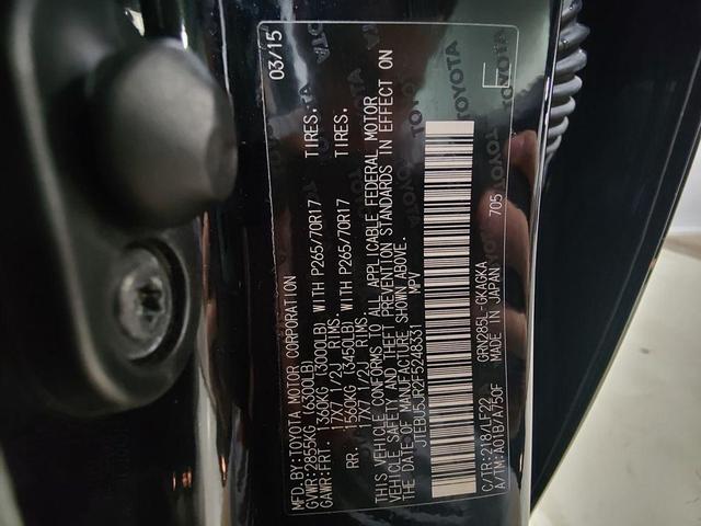 Photo of 2015 Attitude Black Metallic Toyota 4Runner