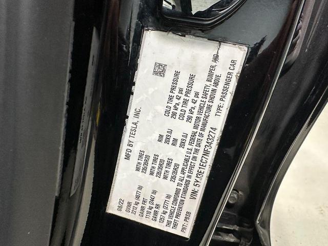 Photo of 2022 Solid Black Tesla Model 3