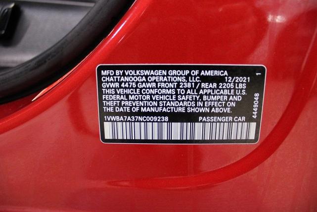 Photo of 2022 Aurora Red Metallic Volkswagen Passat