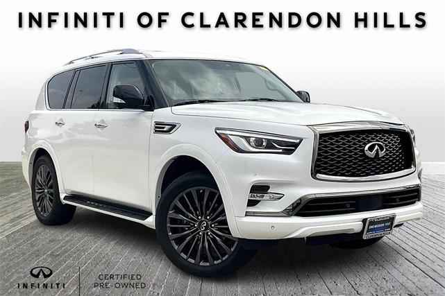 Photo of 2023 Moonstone White INFINITI QX80