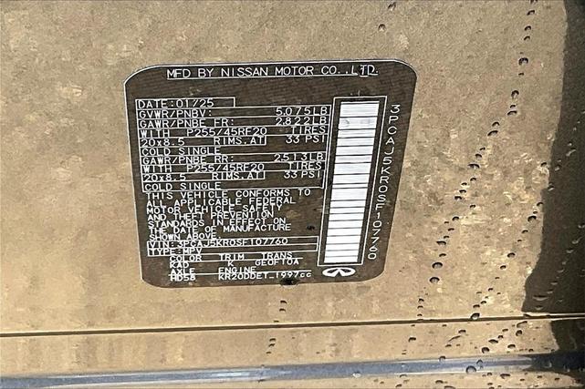 Photo of 2025 Graphite Shadow INFINITI QX55