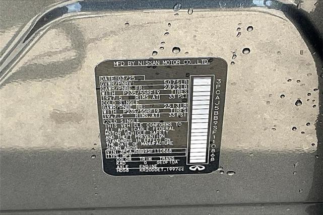 Photo of 2025 Graphite Shadow INFINITI QX50