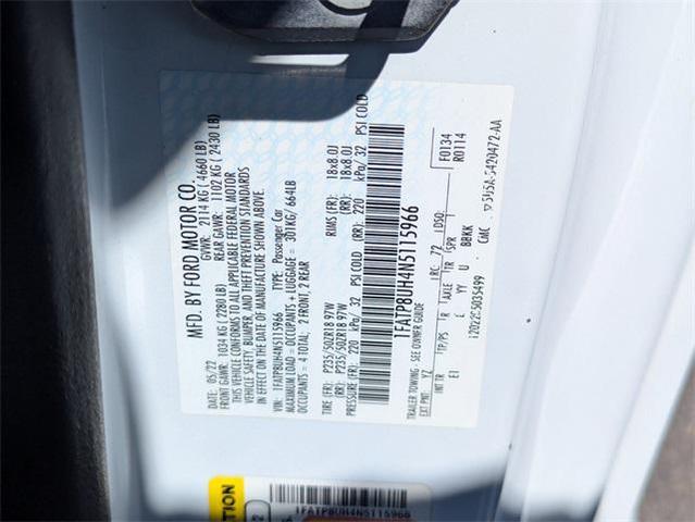 Photo of 2022 Oxford White Ford Mustang