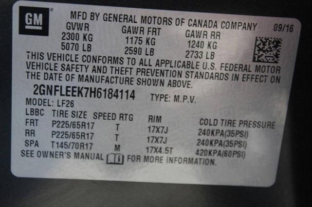 Photo of 2017 Nightfall Gray Metallic Chevrolet Equinox