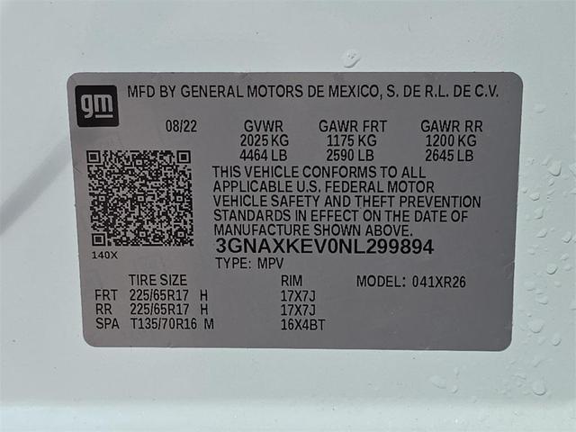 Photo of 2022 Iridescent Pearl Tricoat Chevrolet Equinox