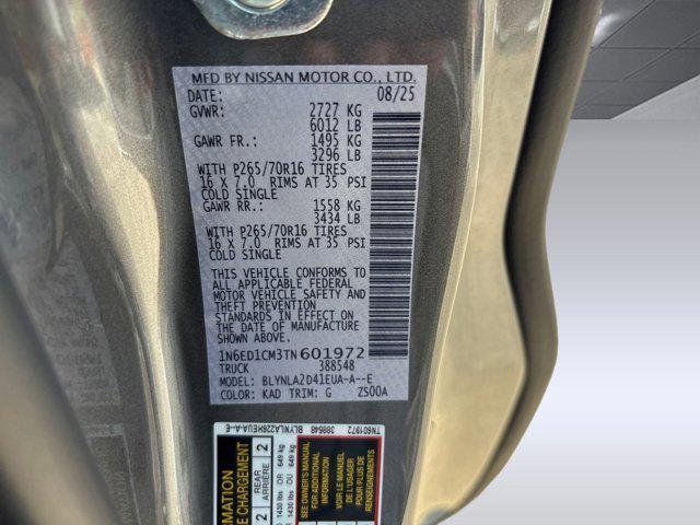Photo of 2026 Gun Metallic Nissan Frontier