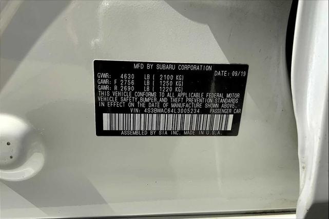 Photo of 2020 Crystal White Pearl Subaru Legacy